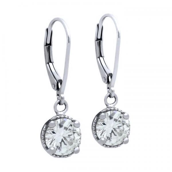 Cercei argint 925 cu zirconii albe [1]